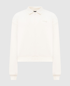 Mackage Белый свитшот Felix с воротником-поло FELIX
