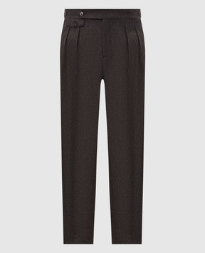 Brunello Cucinelli Коричневі штани з вовни M038PM5030