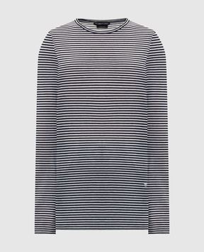 Tom Ford Чорний лонгслів в смужку TSJ632JEX187