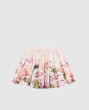 Dolce&Gabbana Дитяча бежева спідниця в принт L55I63FI5NR812+