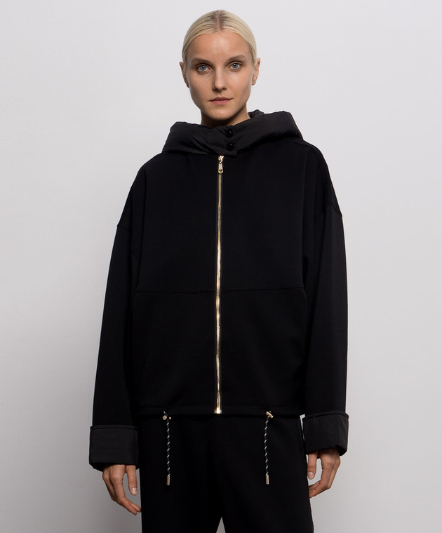Twinset Черная спортивная куртка 262LI2LAA изображение 3