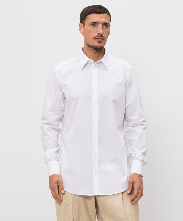 Dolce&Gabbana Біла сорочка Martini з бавовни G5ML1TFU5T9 зображення 2