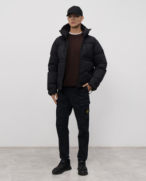 Stone Island Синие брюки карго с логотипом K2S153100032S0010