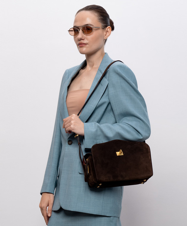 Balenciaga Коричневая сумка из нубука Le 7 8681022ACJ0 изображение 2