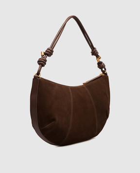Twinset Коричневая замшевая сумка с кистью 262TD8231