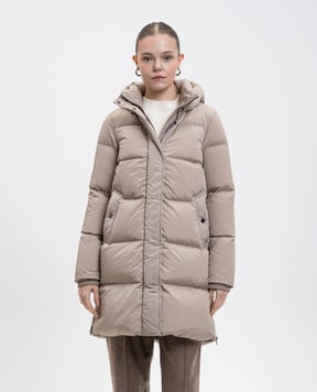 Woolrich Бежевий пуховик Kelly CFWWOU2088FRUT1148
