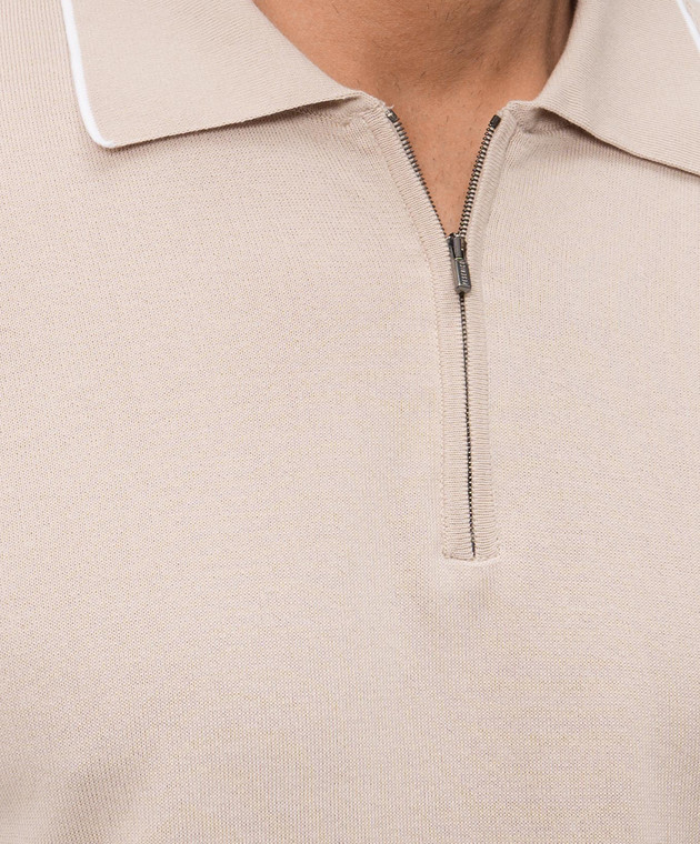 Peserico Бежеве поло R59478F149173N зображення 5