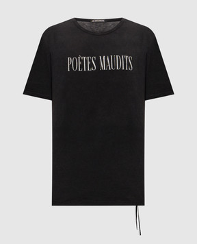 Ann Demeulemeester Черная футболка Idar B0014439FA790