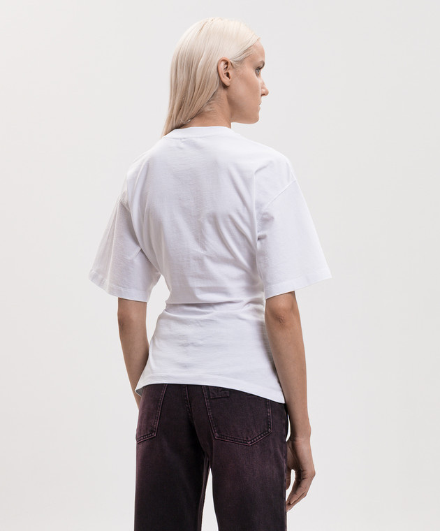 Off-White Белая футболка Question Everything 2FA00567T изображение 4