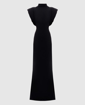 Thierry Mugler Чорна сукня з акцентними плечима 26F1RO18731038