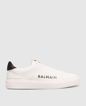 Balmain Білі шкіряні кросівки B-Court GM1VI288LSBG