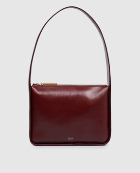 Khaite Бордова шкіряна глянцева сумка Lori H1043877