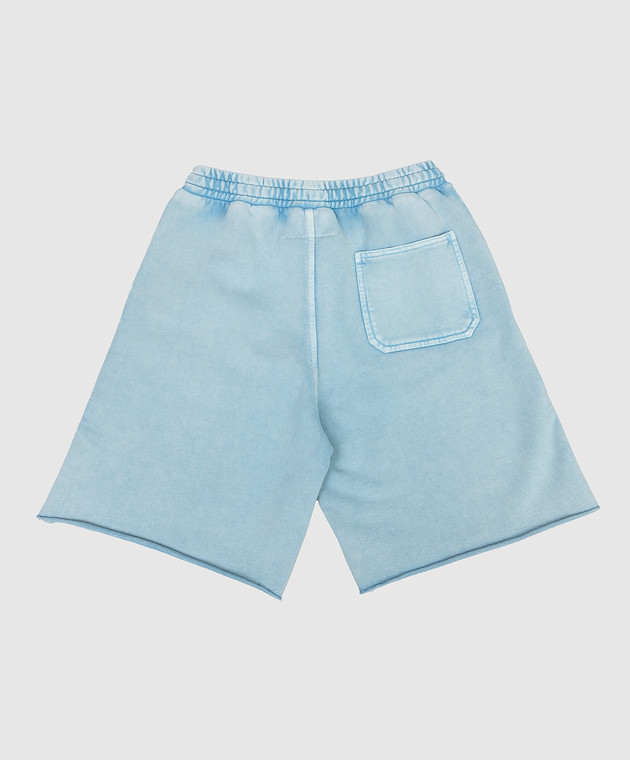 Maison Margiela MM6 Дитячі блакитні шорти з емблемою M60967MM07L зображення 2