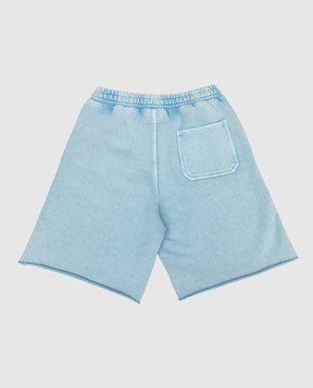Maison Margiela MM6 Дитячі блакитні шорти з емблемою M60967MM07L
