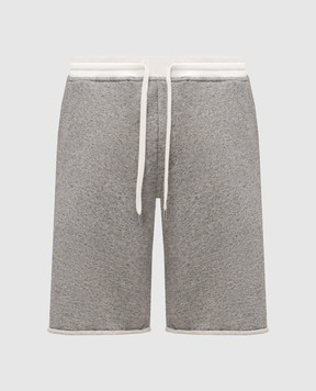 Brunello Cucinelli Сірі шорти з принтом MR8313375G