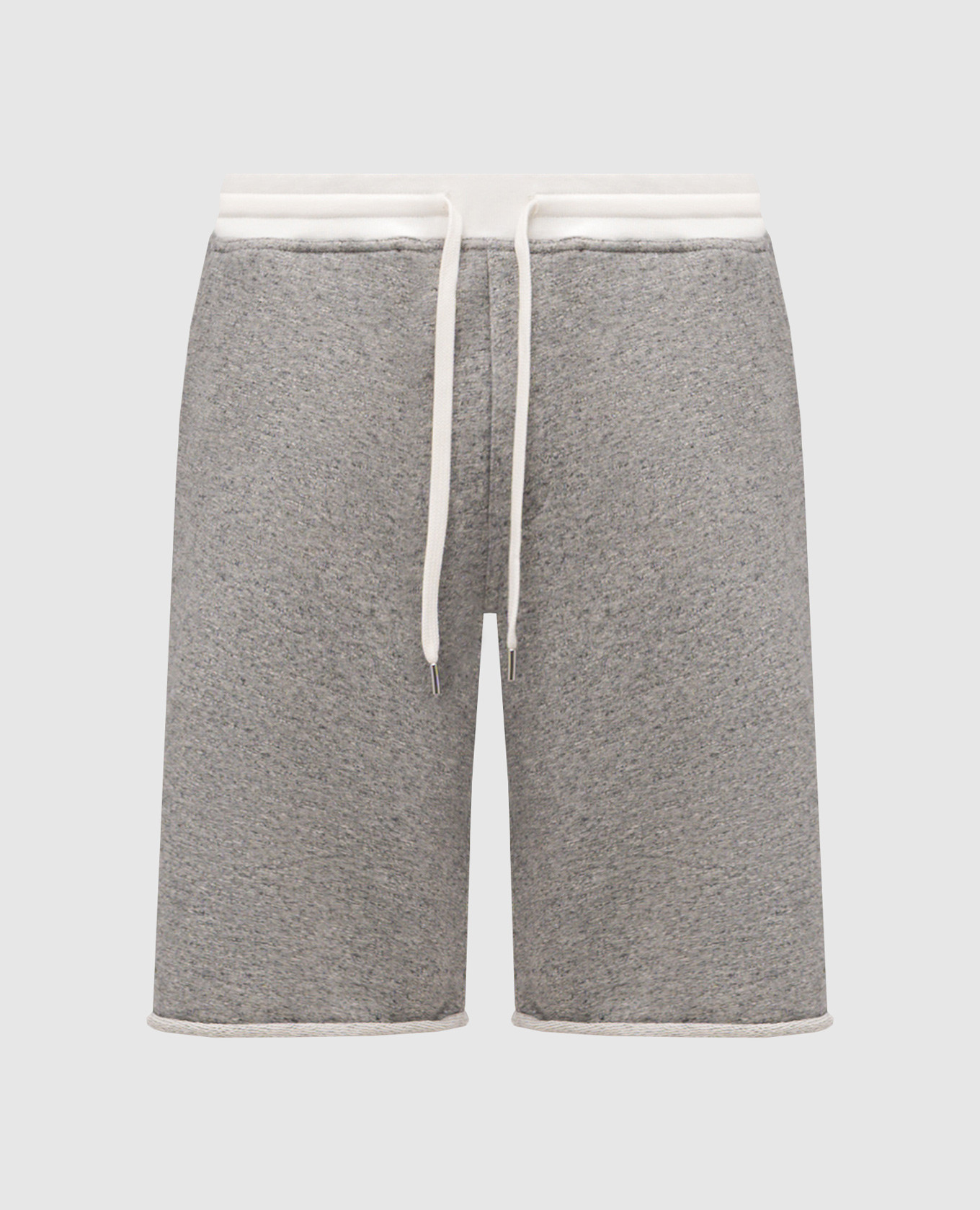 Серые шорты с принтом