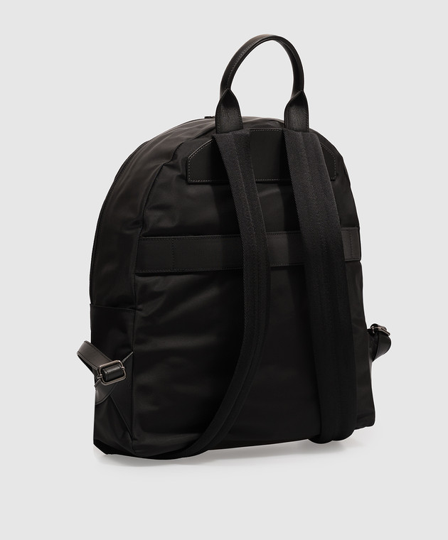 Kiton Чорний рюкзак з металевим логотипом UBA0160N01270 зображення 3