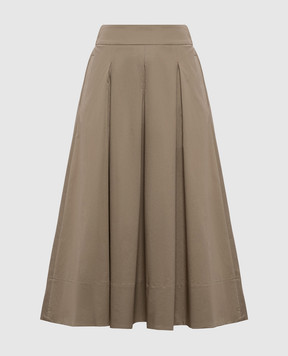 Peserico Юбка миди цвета хаки A0553701979