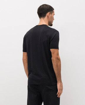 Tom Ford Чорна футболка з монограмою JCS004JMT012