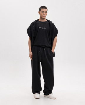 Off-White Чорні спортивні штани з принтом 44MCH05AS26F007