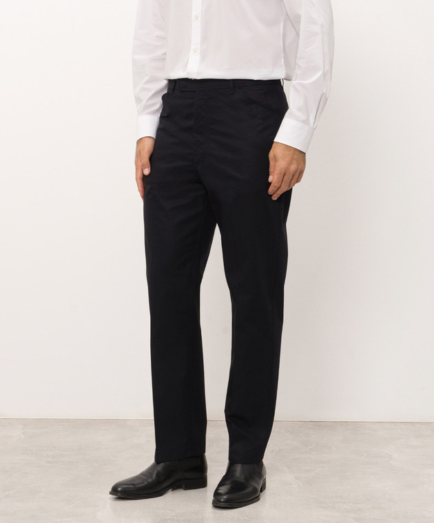 Thom Browne Темно-синие брюки MTU362UF1222 изображение 3