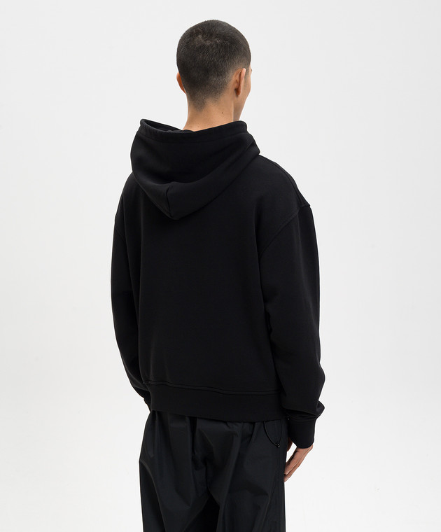 Palm Angels Чорне худі з нашивкою Bear PMBB17DS26FLE00C зображення 4