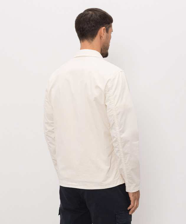 Stone Island Рубашка на молнии цвета айвори L2S151200003S0A10 изображение 4