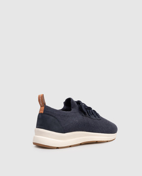 Enrico Mandelli Синие комбинированные кроссовки 0WALKC6057