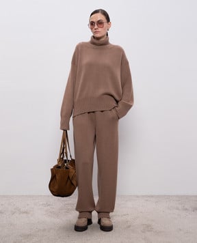 Demiur Коричневые джогеры из кашемира CASH424