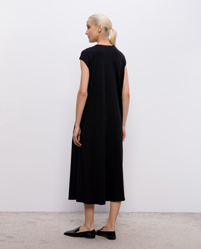 Intoca Чорна сукня з бавовни 261DIOSDR0803