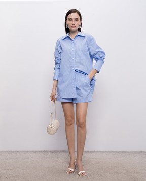 Simkhai Голубые шорты Sarah в полоску 2264049CO