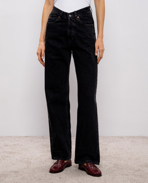 Saint Laurent Чорні джинси 90's з патчем логотипа 834135Y13MA