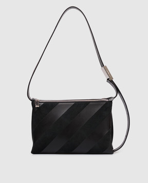 Off-White Чорна шкіряна сумка Sandbag_404 OWNN18NS26LEA001