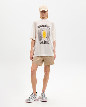 Balenciaga Футболка Salon De Couture кольору айворі 871750TUVD6