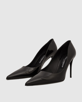 Dolce&Gabbana Чорні шкіряні лаковані туфлі Cardinale CD1860A1471