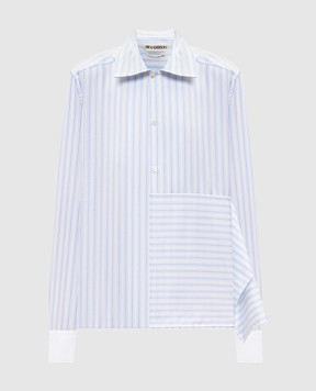 JW Anderson Белая рубашка в полоску SH0386PG1892