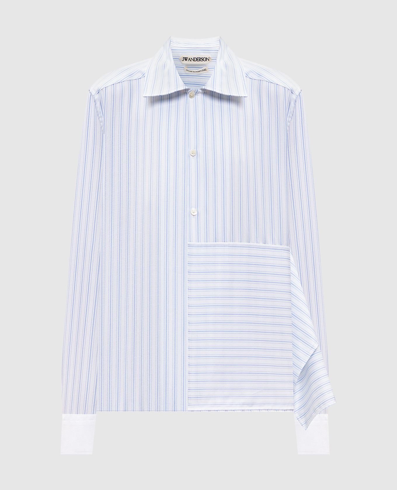 Белая рубашка в полоску