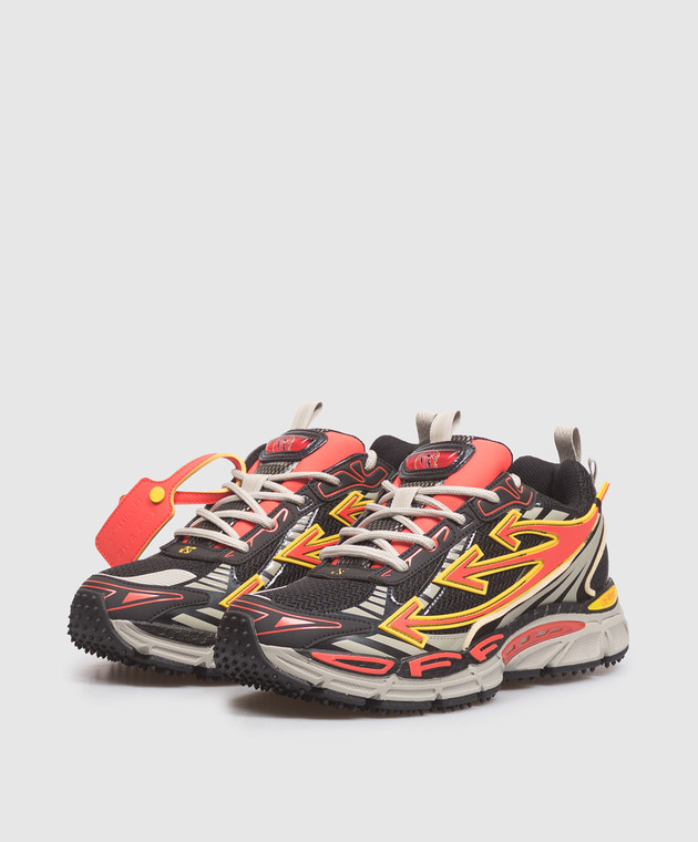 Off-White Черные кроссовки Be Right Back OMIA295S26FAB005 изображение 2