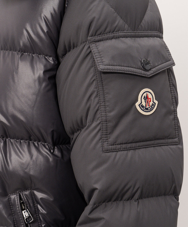 Moncler Серый пуховик Maya L20911A00138597YX изображение 5