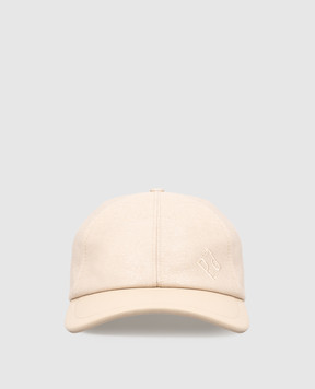 Peserico Бежева комбінована кепка з люрексом A36218C0RCC778