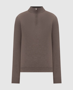 Cashmere&Whiskey Коричневый джемпер 77397