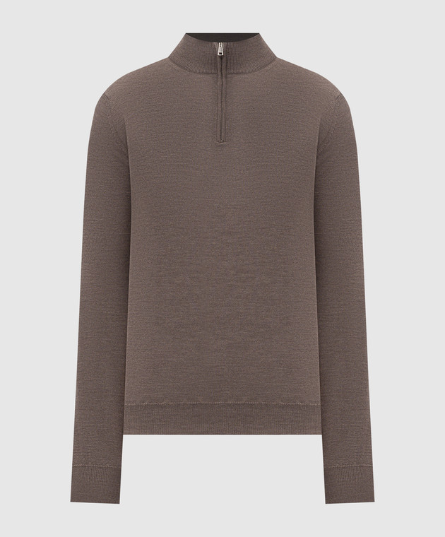 Cashmere&Whiskey Коричневий джемпер 77397
