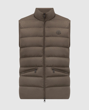 Moncler Зеленый пуховой жилет Treompan L20911A00119549SK