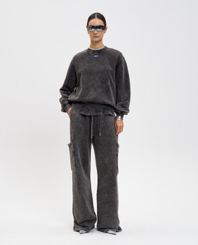 Off-White Сірий світшот з принтом 2BA055F25FLE002