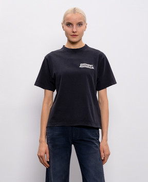 Balenciaga Чорна футболка Masking Tape 850990TTVL6