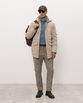 Brunello Cucinelli Бежевий пуховик MV4061823