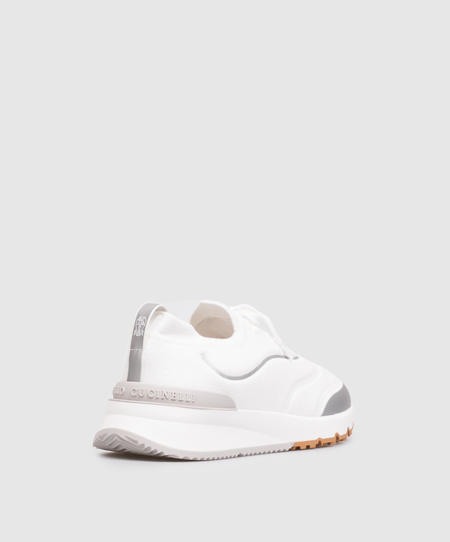 Brunello Cucinelli Белые кроссовки MZUAUFO340 изображение 3