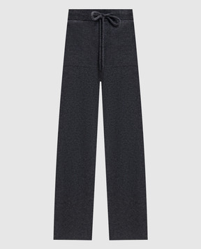 Max Mara Серые брюки FIABE из кашемира MXMFIABE