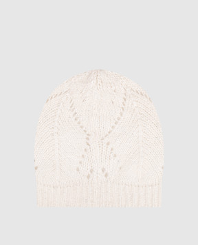 Peserico Біла шапка з вовною альпаки S36208F039252A