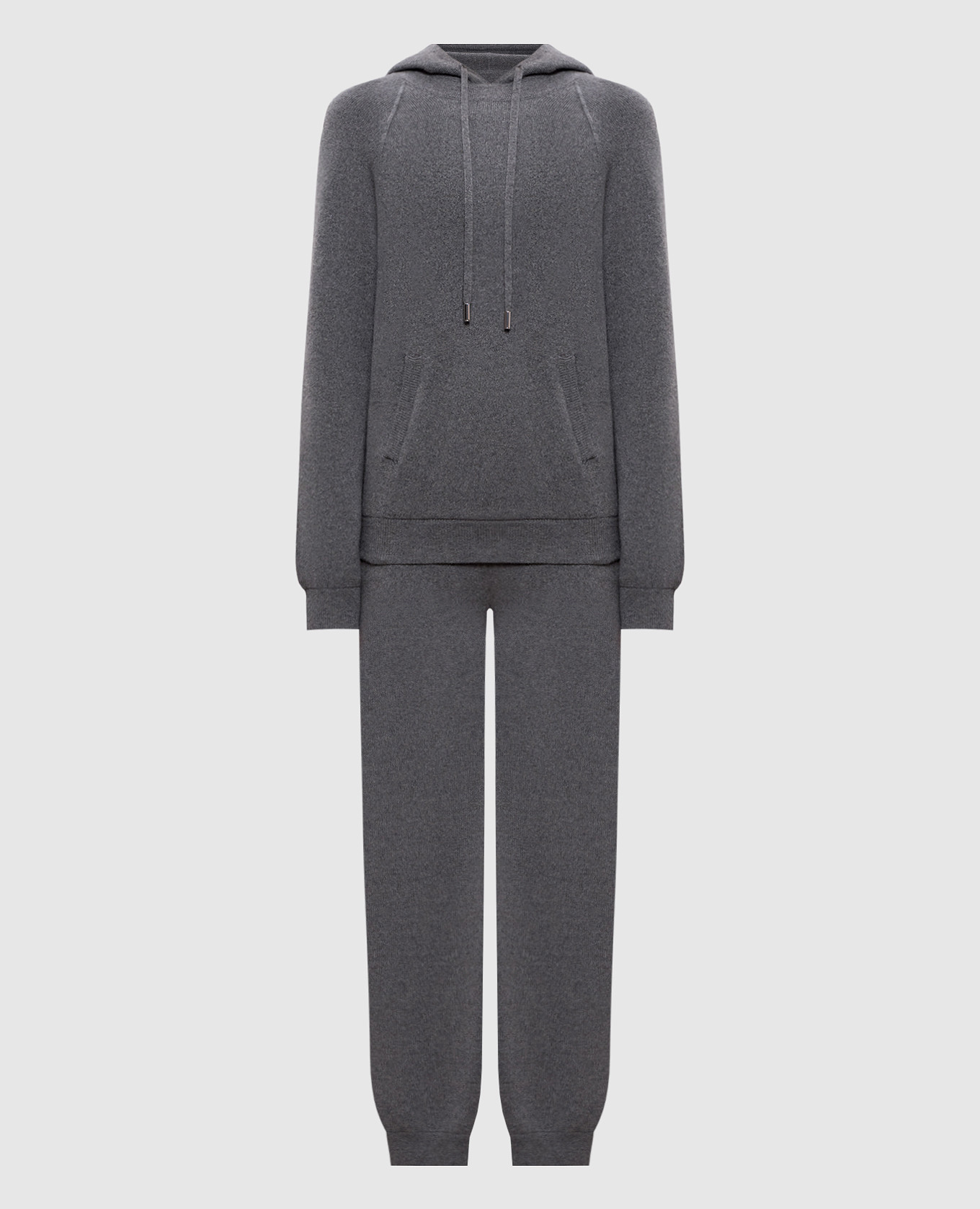 Серый спортивный костюм из кашемира